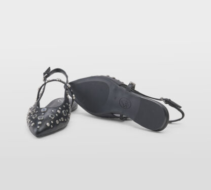 ASH DONNA Donna SLINGBACK NERO BORCHIE 36, 37-2, 38-2, 39-2, 40, 41-2 immagine n. 5/5