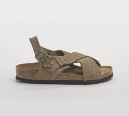 BIRKENSTOCK UNISEX CALZATURE SANDALO INCROCIATO CAMOSCIO TAUPE 36, 37-2, 38-2, 39-2, 40, 41-2 immagine n. 1/5