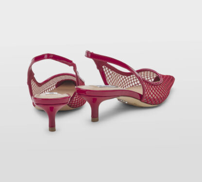 steve madden DONNA CALZATURE SLINGBACK RETE ROSSO 35-2, 36, 37-2, 37, 38-2, 38, 39-2, 40, 41-2 immagine n. 4/5