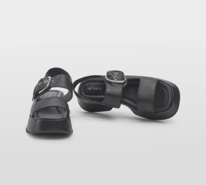 VIC MATIE' DONNA Donna SANDALO ZEPPA PELLE NERO 36, 37-2, 38-2, 39-2, 40, 41-2 immagine n. 5/5