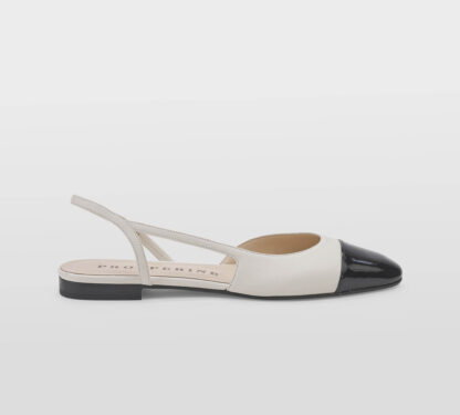 PROSPERINE DONNA CALZATURE SLINGBACK  PANNA NERO 37-2, 38-2, 39-2, 40, 41-2 immagine n. 1/5