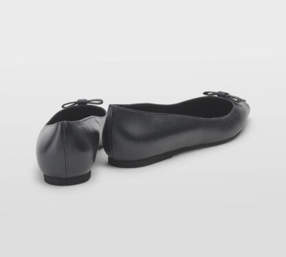 N° 21 DONNA Donna BALLERINA PELLE NERO ZIP 36, 37-2, 38-2, 39-2, 40, 41-2 immagine n. 3/5