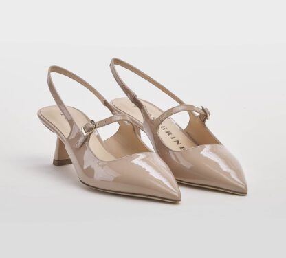 PROSPERINE DONNA CALZATURE SLING BACK VERNICE CIPRIA 36, 37-2, 38-2, 38, 39-2, 40, 41-2 immagine n. 2/5