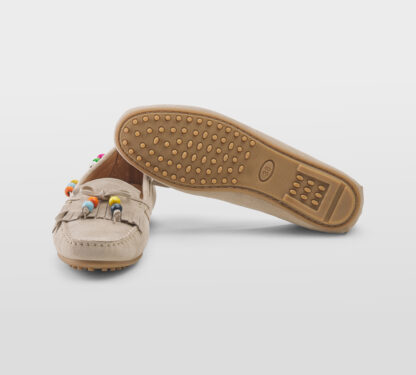 LE(S)CHICHES DONNA Donna MOCASSINO FRANGE SABBIA 37-2, 38-2, 39-2 immagine n. 5/5