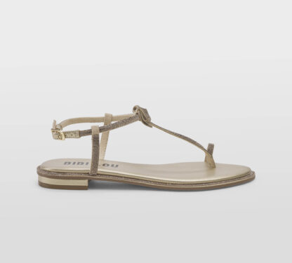 BIBI LOU DONNA Donna SANDALO INFRADITO SWAROVSKY ORO 36, 37-2, 38-2, 39-2, 40, 41-2 immagine n. 1/5