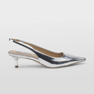 steve madden DONNA CALZATURE SLINGBACK PELLE SPECCHIO ARGENTO 35-2, 36, 37-2, 37, 38-2, 38, 40, 41-2 immagine n. 1/5