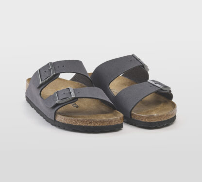 BIRKENSTOCK UNISEX CIABATTA ANATOMICA ARIZONA 2 FASCE GRIGIO SCURO 40, 41-2, 42, 43-2, 44-2, 45-2, 46-2 immagine n. 3/5
