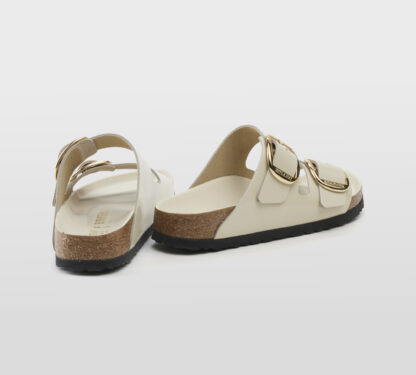 BIRKENSTOCK DONNA CIABATTA ANATOMICA ARIZONA BIG BUCKLE PELLE ECRU' 35, 36, 37-2, 38-2, 39-2, 40, 41-2, 42 immagine n. 4/5