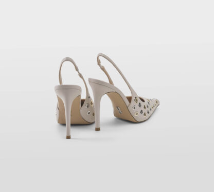steve madden DONNA CALZATURE SLINGBACK  PELLE NUDE BORCHIE 36, 37, 38-2, 38, 39-2, 40 immagine n. 4/5