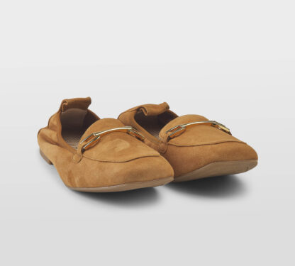 UNISA DONNA Donna MOCASSINO DESTRUTTURATO CAMOSCIO CUOIO 37-2, 38-2, 40, 41-2 immagine n. 3/5