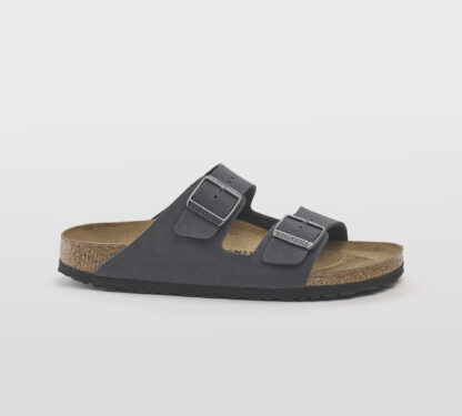 BIRKENSTOCK UNISEX CIABATTA ANATOMICA ARIZONA 2 FASCE GRIGIO SCURO 40, 41-2, 42, 43-2, 44-2, 45-2, 46-2 immagine n. 1/5