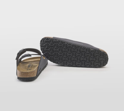 BIRKENSTOCK UNISEX CIABATTA ANATOMICA ARIZONA 2 FASCE GRIGIO SCURO 40, 41-2, 42, 43-2, 44-2, 45-2, 46-2 immagine n. 4/5