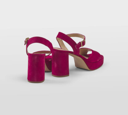 UNISA DONNA Donna SANDALO PLATO' CAMOSCIO FRAGOLA 36, 37-2, 38-2, 39-2, 40, 41-2 immagine n. 4/5