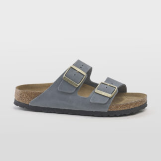 BIRKENSTOCK UNISEX CIABATTA ANATOMICA ARIZONA 2 FASCE PELLE OLIATA BASALTO 36, 37-2, 38-2, 39-2, 40, 41-2 immagine n. 1/5