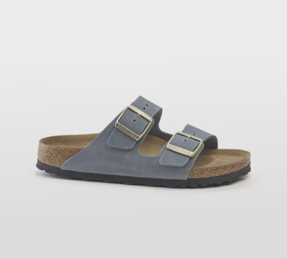 BIRKENSTOCK UNISEX CIABATTA ANATOMICA ARIZONA 2 FASCE PELLE OLIATA BASALTO 36, 37-2, 38-2, 39-2, 40, 41-2 immagine n. 1/5