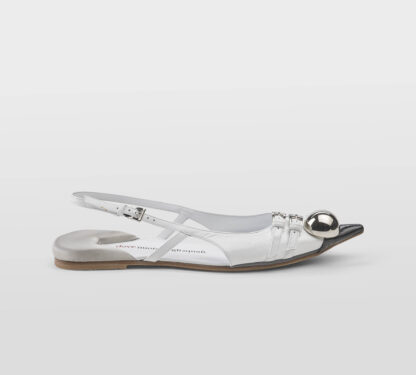 DOVE NUOTANO GLI S DONNA CHANEL T.B. SLINGBACK PELLE BIANCO 37-2, 38-2, 39-2, 40, 41-2 immagine n. 1/5