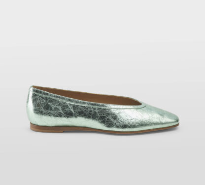 LOAFER DONNA Donna BALLERINA PELLE LAMINATA ACQUA 36, 37-2, 38-2, 39-2, 40, 41-2 immagine n. 1/5