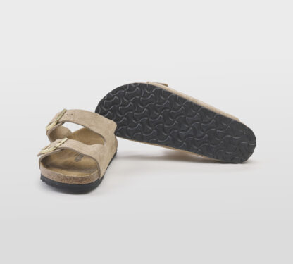 BIRKENSTOCK UNISEX CIABATTA ANATOMICA ARIZONA CAMOSCIO SABBIA 35, 37-2, 38-2, 39-2, 40, 41-2 immagine n. 5/5