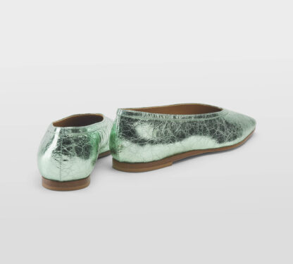 LOAFER DONNA Donna BALLERINA PELLE LAMINATA ACQUA 36, 37-2, 38-2, 39-2, 40, 41-2 immagine n. 4/5