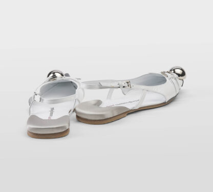 DOVE NUOTANO GLI S DONNA CHANEL T.B. SLINGBACK PELLE BIANCO 37-2, 38-2, 39-2, 40, 41-2 immagine n. 4/5