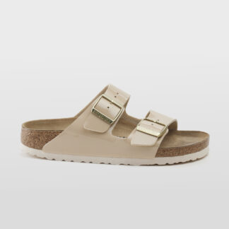 BIRKENSTOCK UNISEX CIABATTA ANATOMICA ARIZONA 2 FASCE VERNICE SABBIA 35, 36, 37-2, 38-2, 39-2, 40, 41-2 immagine n. 1/5