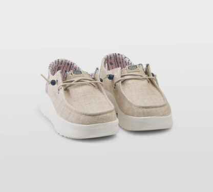 HEYDUDE DONNA Donna ALLACCIATA TESSUTO SABBIA 36, 37-2, 38-2, 39-2, 40, 41-2 immagine n. 3/5