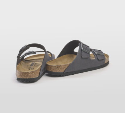 BIRKENSTOCK UNISEX CIABATTA ANATOMICA ARIZONA 2 FASCE GRIGIO SCURO 40, 41-2, 42, 43-2, 44-2, 45-2, 46-2 immagine n. 5/5