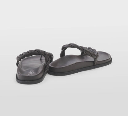 ELENA iachi DONNA Donna CIABATTA INTRECCIATA PELLE MORO 36, 37-2, 38-2, 39-2, 40, 41-2 immagine n. 4/5