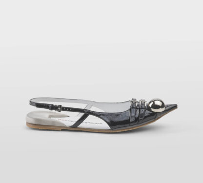 DOVE NUOTANO GLI S DONNA CHANEL T.B. SLINGBACK VERNICE NERO 37-2, 38-2, 39-2, 40, 41-2 immagine n. 1/5