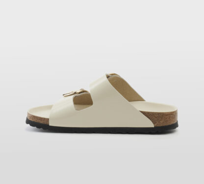 BIRKENSTOCK DONNA CIABATTA ANATOMICA ARIZONA BIG BUCKLE PELLE ECRU' 35, 36, 37-2, 38-2, 39-2, 40, 41-2, 42 immagine n. 2/5