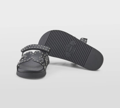 steve madden DONNA Donna CIABATTA NERO BORCHIE ARGENTO 35-2, 36, 37-2, 37, 38-2, 38, 39-2, 40, 41-2 immagine n. 5/5