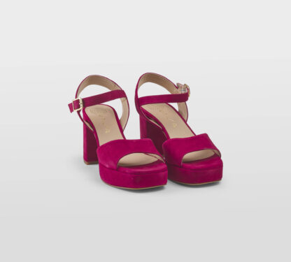 UNISA DONNA Donna SANDALO PLATO' CAMOSCIO FRAGOLA 36, 37-2, 38-2, 39-2, 40, 41-2 immagine n. 3/5