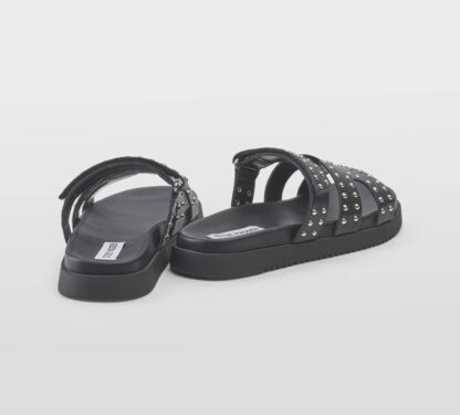 steve madden DONNA Donna CIABATTA NERO BORCHIE ARGENTO 35-2, 36, 37-2, 37, 38-2, 38, 39-2, 40, 41-2 immagine n. 4/5