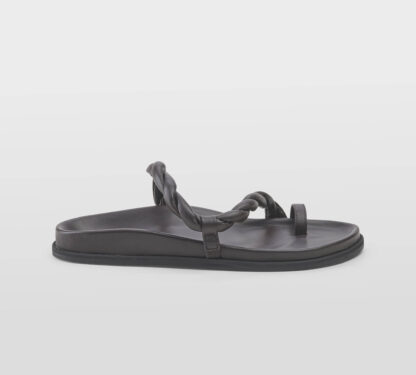 ELENA iachi DONNA Donna CIABATTA INTRECCIATA PELLE MORO 36, 37-2, 38-2, 39-2, 40, 41-2 immagine n. 1/5