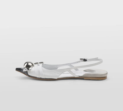 DOVE NUOTANO GLI S DONNA CHANEL T.B. SLINGBACK PELLE BIANCO 37-2, 38-2, 39-2, 40, 41-2 immagine n. 2/5
