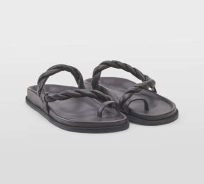 ELENA iachi DONNA Donna CIABATTA INTRECCIATA PELLE MORO 36, 37-2, 38-2, 39-2, 40, 41-2 immagine n. 3/5