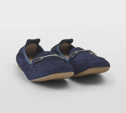 UNISA DONNA Donna MOCASSINO DESTRUTTURATO CAMOSCIO BLU 36, 37-2, 38-2, 39-2, 40, 41-2 immagine n. 3/5