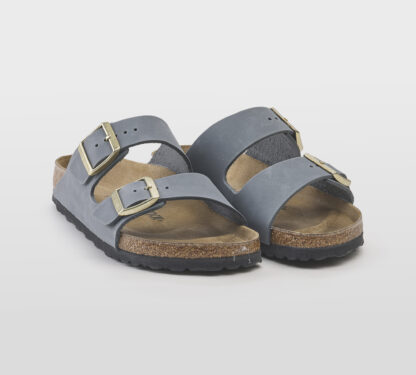 BIRKENSTOCK UNISEX CIABATTA ANATOMICA ARIZONA 2 FASCE PELLE OLIATA BASALTO 36, 37-2, 38-2, 39-2, 40, 41-2 immagine n. 3/5