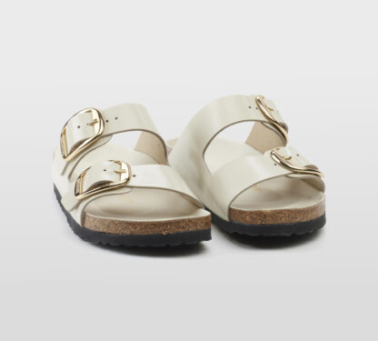 BIRKENSTOCK DONNA CIABATTA ANATOMICA ARIZONA BIG BUCKLE PELLE ECRU' 35, 36, 37-2, 38-2, 39-2, 40, 41-2, 42 immagine n. 3/5