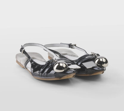 DOVE NUOTANO GLI S DONNA CHANEL T.B. SLINGBACK VERNICE NERO 37-2, 38-2, 39-2, 40, 41-2 immagine n. 3/5
