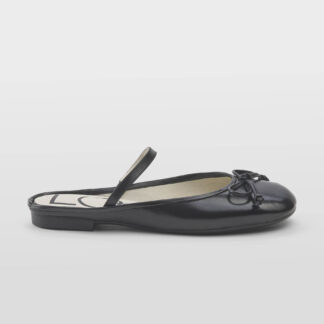 LOAFER DONNA Donna MULE FIOCCO PELLE NERO 37-2, 38-2, 39-2, 41-2 immagine n. 1/5