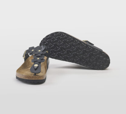 BIRKENSTOCK UNISEX INFRADITO ANATOMICO INFRADITO GIZEH FLOWERS BLACK 36, 37-2, 38-2, 39-2, 40, 41-2 immagine n. 5/5