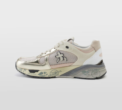 premiata DONNA Donna SNEAKERS MASED ROSA PLATINO 36, 37-2, 38-2, 39-2, 40, 41-2 immagine n. 2/5