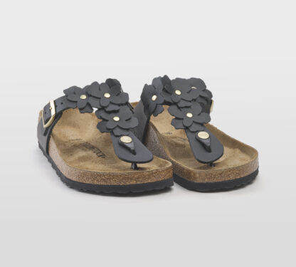 BIRKENSTOCK UNISEX INFRADITO ANATOMICO INFRADITO GIZEH FLOWERS BLACK 36, 37-2, 38-2, 39-2, 40, 41-2 immagine n. 3/5