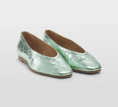 LOAFER DONNA Donna BALLERINA PELLE LAMINATA ACQUA 36, 37-2, 38-2, 39-2, 40, 41-2 immagine n. 3/5
