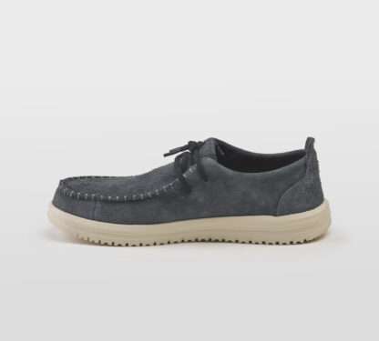 HEYDUDE UOMO CALZATURE ALLACCIATA IN CAMOSCIO FUMO 41-2, 42, 43-2, 44-2, 45-2, 46-2 immagine n. 2/3