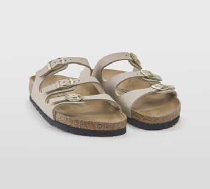 BIRKENSTOCK UNISEX CALZATURE CIABATTA FLORIDA 3 FASCE SABBIA 36, 37-2, 38-2, 39-2, 40, 41-2 immagine n. 3/5