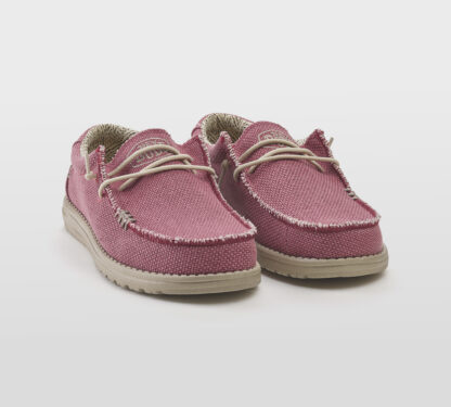 HEYDUDE UOMO CALZATURE ALLACCIATA TESSUTO ROSSO 40, 41-2, 42, 43-2, 44-2, 45-2, 46-2 immagine n. 3/5