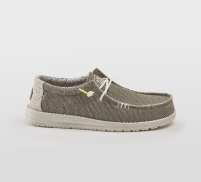 HEYDUDE UOMO CALZATURE ALLACCIATA TESSUTO KHAKI 41-2, 42, 43-2, 44-2, 45-2, 46-2 immagine n. 1/5