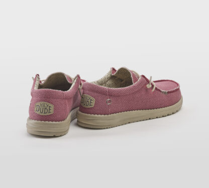 HEYDUDE UOMO CALZATURE ALLACCIATA TESSUTO ROSSO 40, 41-2, 42, 43-2, 44-2, 45-2, 46-2 immagine n. 4/5